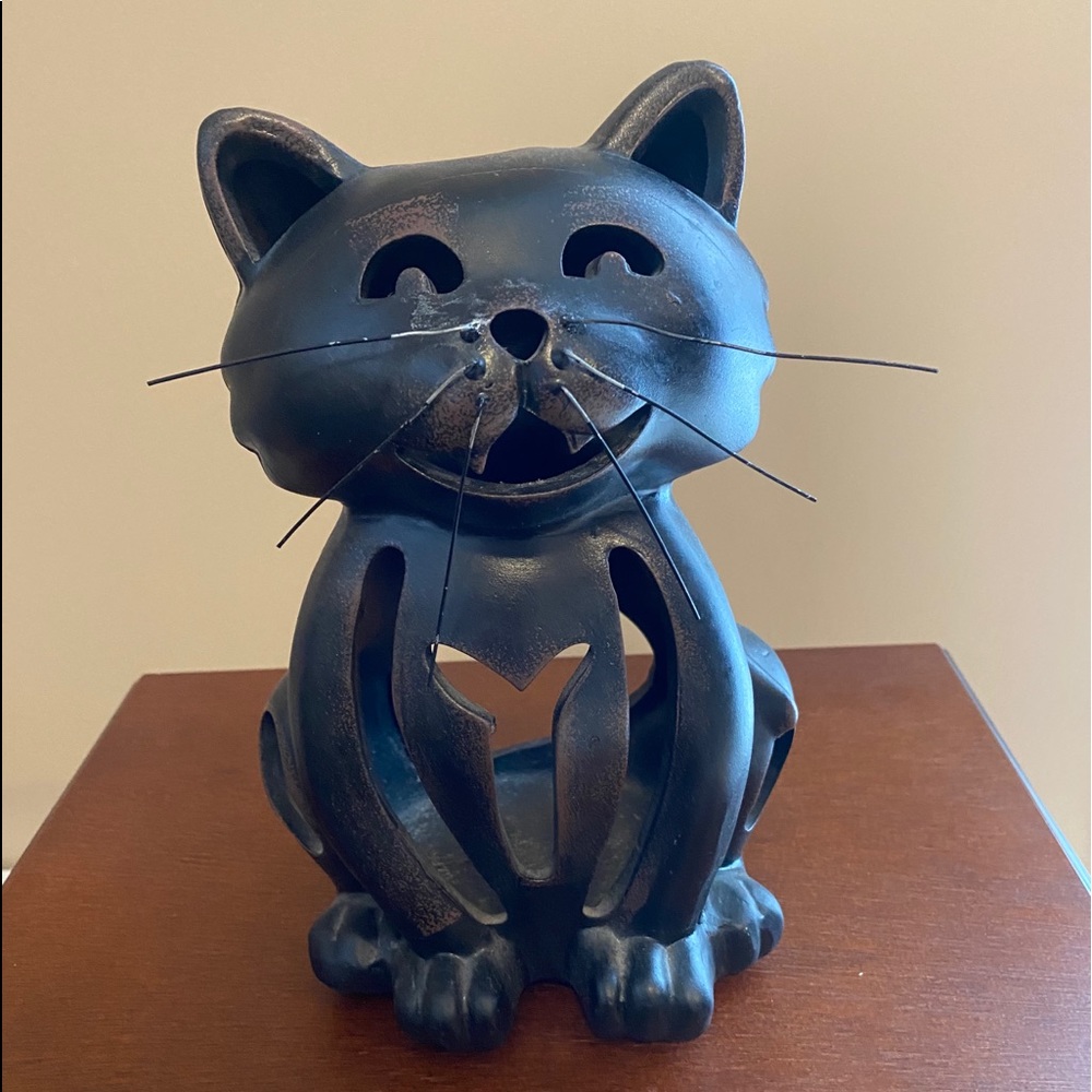 CAT TEA LIGHT CANDLE HOLDER